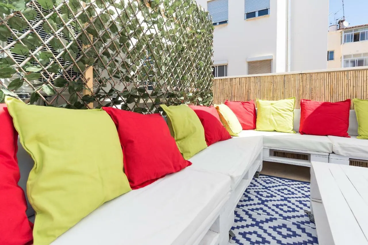 Ma2B-Bright Apt With Rooftops With Palms Near Old Town Malaga Apartment