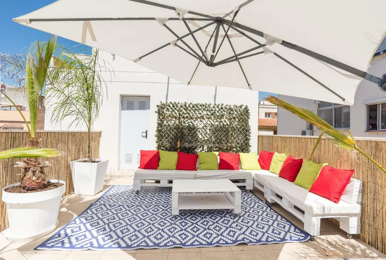 Ma2B-Bright Apt With Rooftops With Palms Near Old Town Malaga Apartment