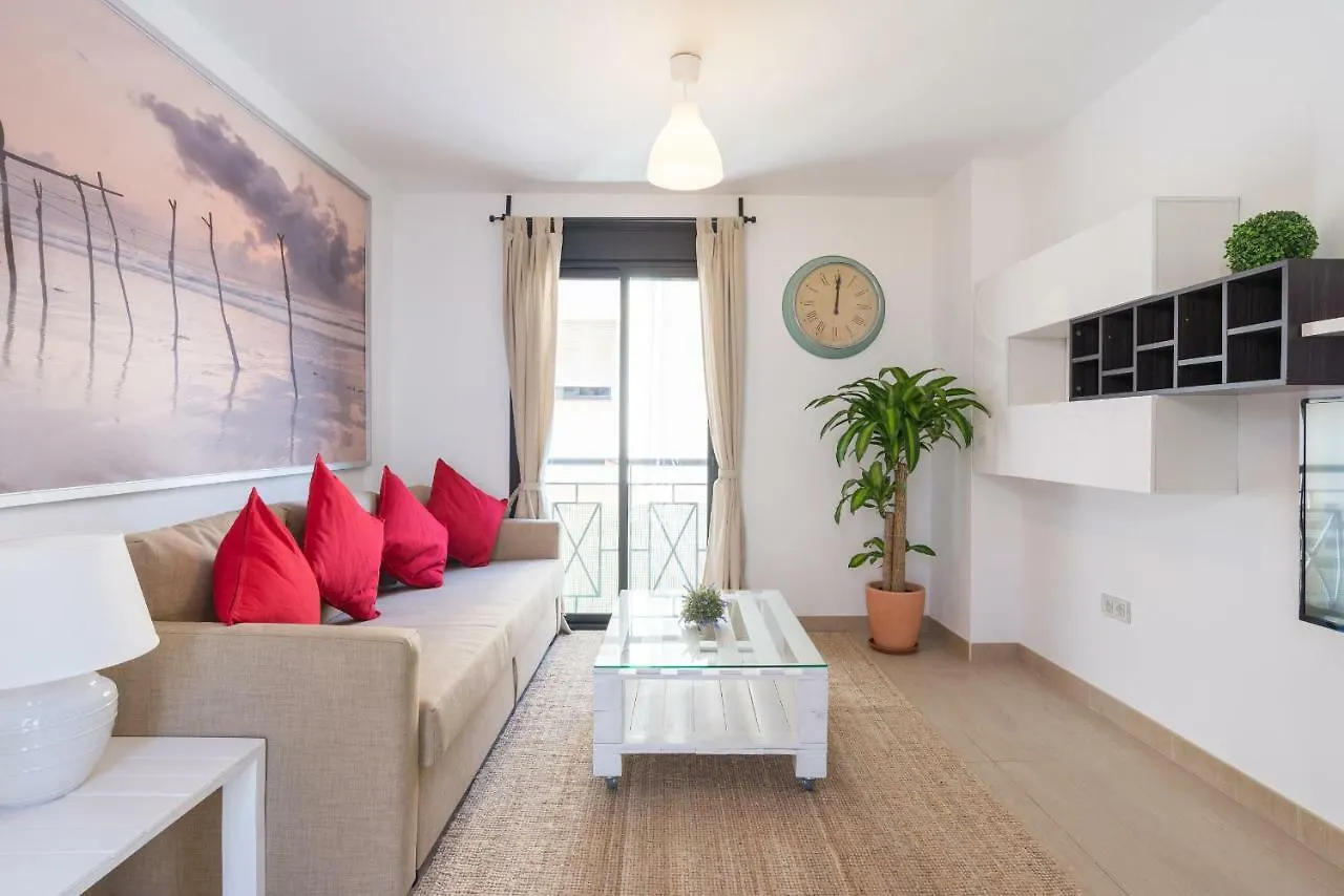 Ma2B-Bright Apt With Rooftops With Palms Near Old Town Malaga Apartment