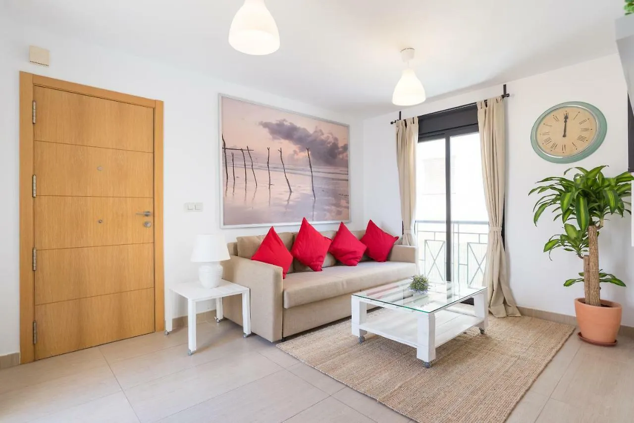 Ma2B-Bright Apt With Rooftops With Palms Near Old Town Apartment Malaga