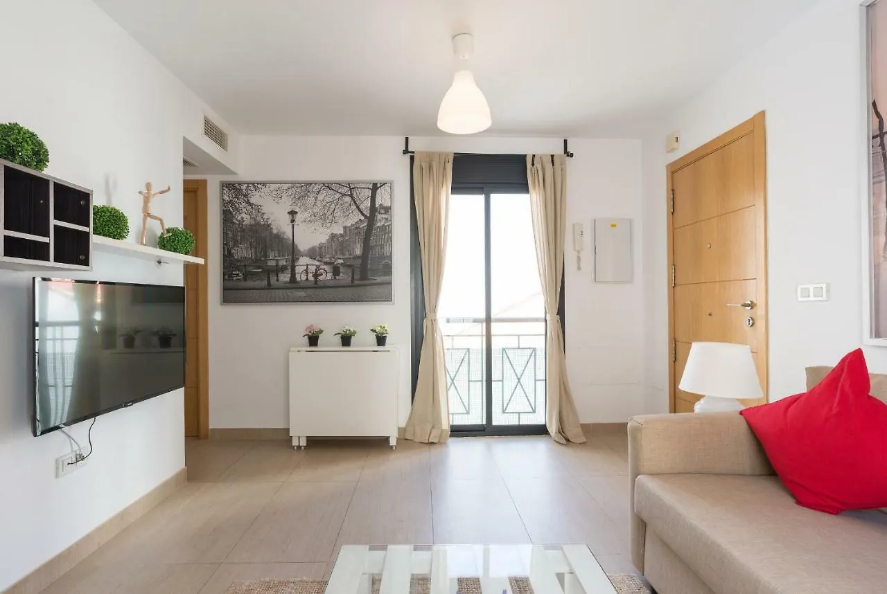 Ma2B-Bright Apt With Rooftops With Palms Near Old Town Apartment Malaga